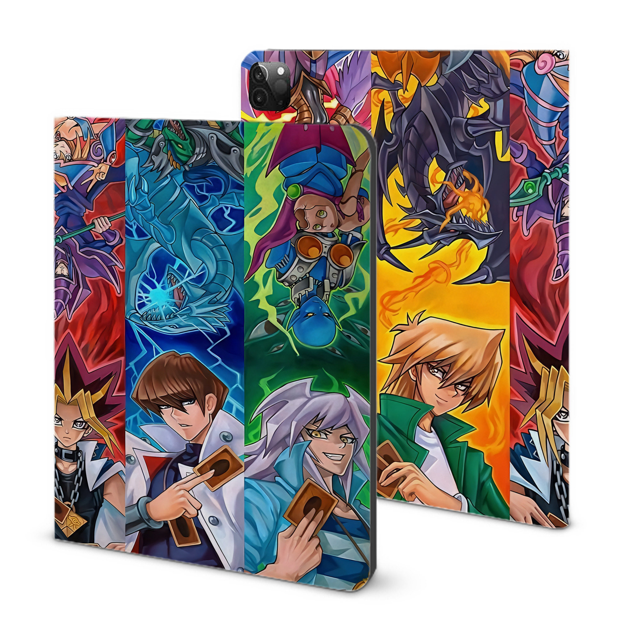 （画像用） 遊☆戯☆王 Yu-Gi-Oh! IPadケース ペンホルダー付き ブックスタイルデザイン